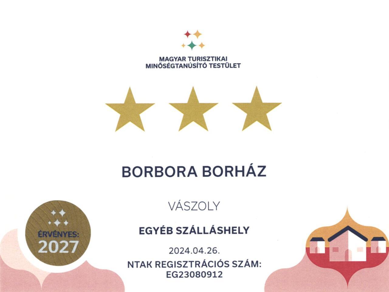 Borbora Borhaz Villa Vászoly Eksteriør bilde